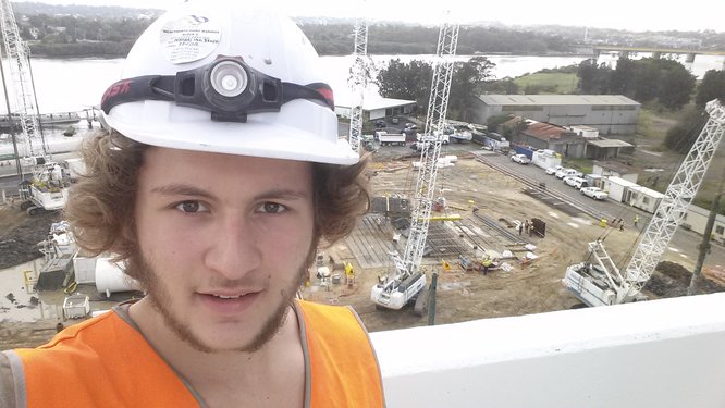 Me as a construction labourer The should be a picture of me working on a construction site here